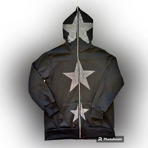 RHINESTONE FULL ZIP JACKET